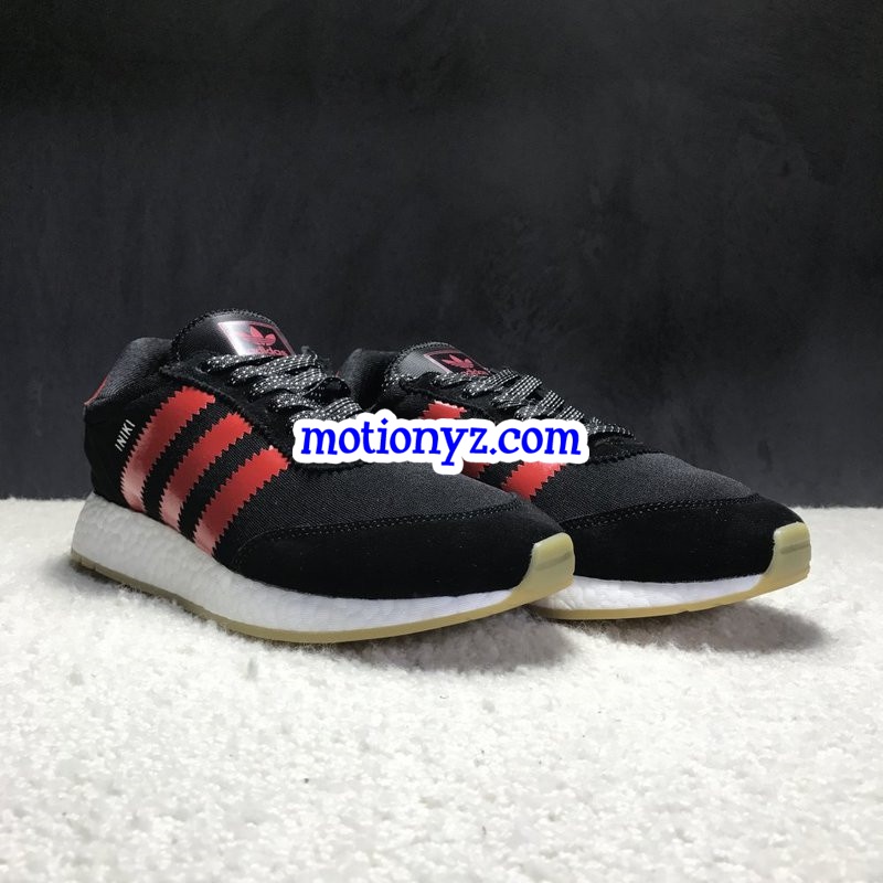 Adidas Iniki Runner Boost Black Red Real Boost